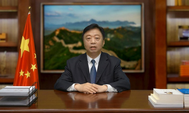 自然资源部副部长兼国家海洋局局长王宏在开幕式上致辞