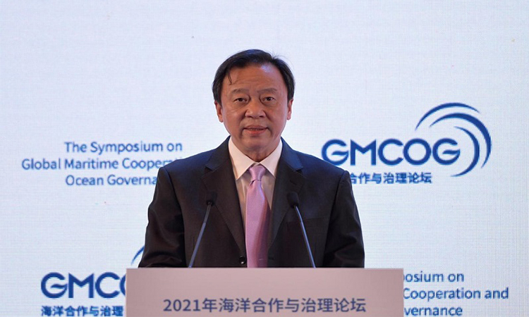中国海洋发展基金会理事长吕滨作欢迎致辞